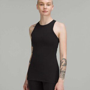 Lululemon Align Waist-Length Racerback Tank - Black, Size 4